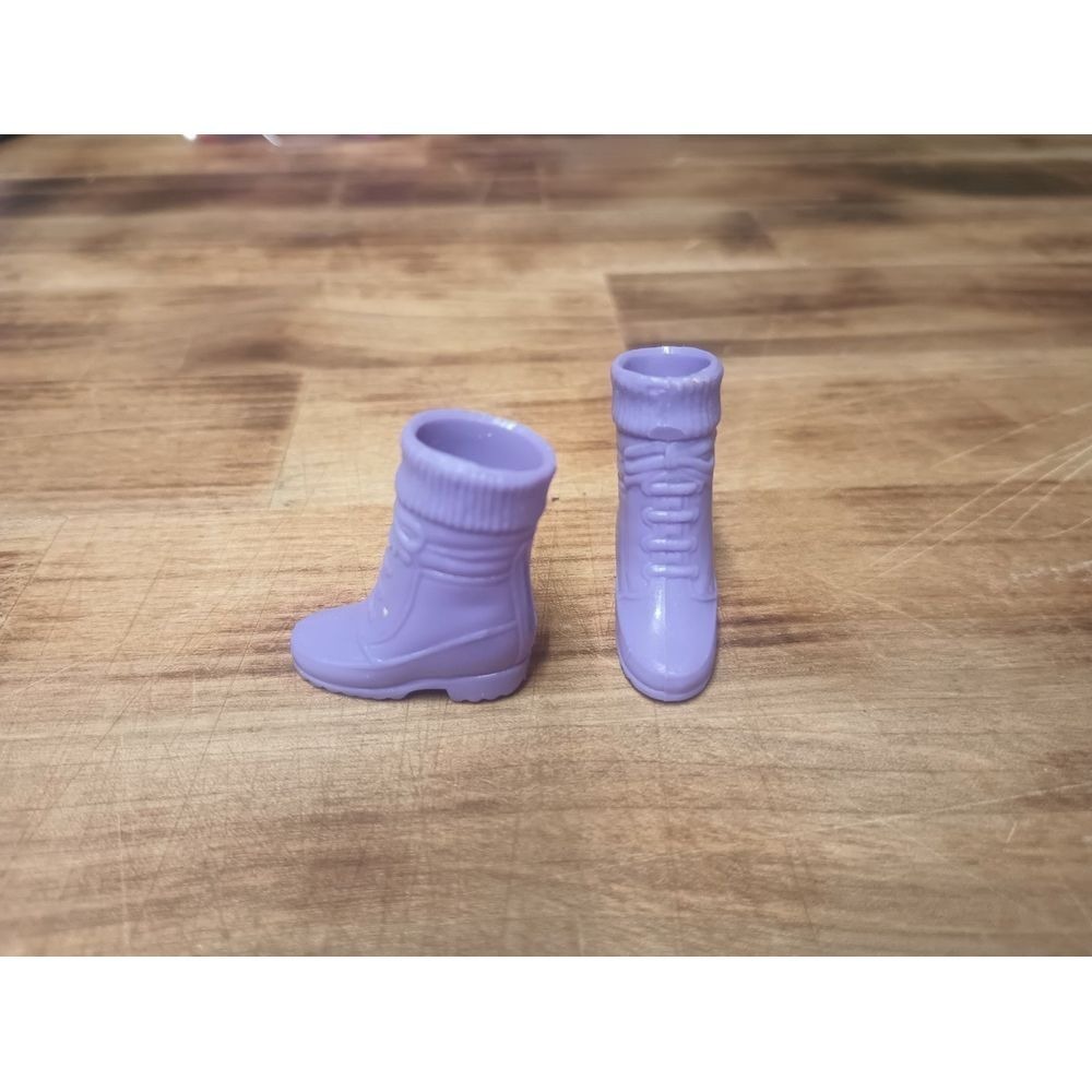 MATTEL ACCESSORY ~ 1 pr PURPLE  WINTER HIKING AFTER-SKI BOOTS for‎ BARBIE ~